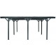 Carport duplo em alumínio antracite e policarbonato 6mm X-METAL