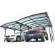 Carport duplo em alumínio antracite e policarbonato 6mm X-METAL