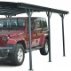 Carport duplo em alumínio antracite e policarbonato 6mm X-METAL