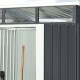 Abrigo de jardim em metal 5,64m² Skylight antracite + kit de fixação X-METAL