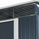 Abrigo de jardim em metal 5,64m² Skylight antracite + kit de fixação X-METAL