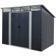 Abrigo de jardim em metal 5,64m² Skylight antracite + kit de fixação X-METAL