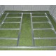 Abrigo de jardim em metal 5,64m² Skylight antracite + kit de fixação X-METAL
