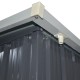 Abrigo de jardim em metal 5,64m² Skylight antracite + kit de fixação X-METAL