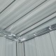 Abrigo de jardim em metal 5,64m² Skylight antracite + kit de fixação X-METAL