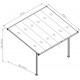 Telhado de terraço ajustável em alumínio 3,75x2,55m X-METAL