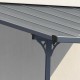 Telhado de terraço ajustável em alumínio 3,75x2,55m X-METAL