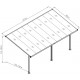 Telhado de terraço ajustável em alumínio 3,05x5,57m X-METAL