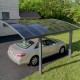 Carport em alumínio cinzento e policarbonato Arizona Breeze 5000 - Palram - Canopia