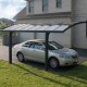Carport em alumínio cinzento e policarbonato Arizona Breeze 5000 - Palram - Canopia
