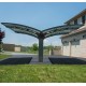 Carport duplo em alumínio cinzento e policarbonato Arizona Breeze 5000 Palram - Canopia