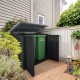 Cofre de Jardim Multifuncional em Resina 1200L com Teto Plano Preto - Keter