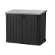 Cofre de Jardim Multifuncional em Resina 1200L com Teto Plano Preto - Keter