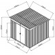Abrigo de jardim em metal 5,64m² Skylight antracite + kit de fixação X-METAL