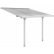 Telhado de terraço ajustável em alumínio lacado branco 3,05x3,14m X-METAL