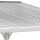 Telhado de terraço ajustável em alumínio lacado branco 3,05x3,14m X-METAL
