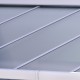 Telhado de terraço ajustável em alumínio lacado branco 3,75x2,55m X-METAL