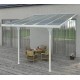 Telhado de terraço ajustável em alumínio lacado branco 3,05x3,14m X-METAL