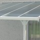 Telhado de terraço ajustável em alumínio lacado branco 3,05x3,14m X-METAL