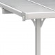 Telhado de terraço ajustável em alumínio lacado branco 3,05x3,14m X-METAL