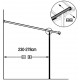 Telhado de terraço ajustável em alumínio lacado branco 3,05x3,14m X-METAL