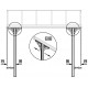 Telhado de terraço ajustável em alumínio lacado branco 3,05x3,14m X-METAL