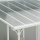 Telhado de terraço ajustável em alumínio lacado branco 3,05x4,36m X-METAL