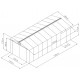 Garagem metálica antracite com portas duplas 19,61m² + kit de fixação X-METAL