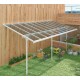 Telhado de terraço ajustável em alumínio lacado branco 3,05x6,18m X-METAL
