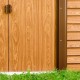 Abrigo de jardim em metal aspecto madeira 6,62m² + kit de fixação X-METAL