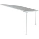 Telhado de terraço ajustável em alumínio lacado branco 3,75x2,55m X-METAL