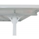 Telhado de terraço ajustável em alumínio lacado branco 3,75x2,55m X-METAL