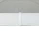 Telhado de terraço ajustável em alumínio lacado branco 3,05x3,14m X-METAL