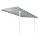 Telhado de terraço ajustável em alumínio lacado branco 3,05x4,36m X-METAL