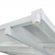 Telhado de terraço ajustável em alumínio lacado branco 3,05x4,36m X-METAL