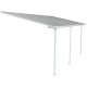 Telhado de terraço ajustável em alumínio lacado branco 3,05x5,57m X-METAL