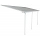 Telhado de terraço ajustável em alumínio lacado branco 3,05x6,18m X-METAL