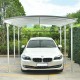 Carport em alumínio branco 3x5,05m e policarbonato 6mm X-METAL