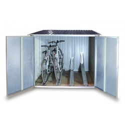 Guarda bicicletas métalico 4,10m² - antracite - DURAMAX