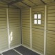 Abrigo de jardim PVC bege e castanho WoodSide 8,02m² - Duramax
