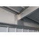 Abrigo de jardim metálico 5,21m² cinzento-claro - PALLADIUM - Duramax