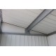 Abrigo de jardim metálico 5,21m² cinzento-claro - PALLADIUM - Duramax
