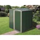 Abrigo de jardim em metal ECO 5x4 verde 1,97m² de Duramax 