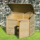 Cofre de jardin em madeira tratada autoclave 1200L Topaze - Chalet et jardin