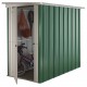 Abrigo de jardim em metal galvanizado verde 1,90m² + kit de fixação incluído - YARDMASTER