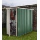 Abrigo de jardim em metal galvanizado verde 1,90m² + kit de fixação incluído - YARDMASTER