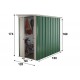 Abrigo de jardim em metal galvanizado verde 1,90m² + kit de fixação incluído - YARDMASTER