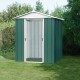 Abrigo de jardim metálico verde 2,77m² + kit de fixação incluído - YARDMASTER