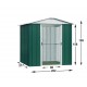 Abrigo de jardim metálico verde 4,38m² + kit de fixação incluído - YARDMASTER