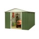 Abrigo de jardim metálico verde 7,18m² + kit de fixação incluído - YARDMASTER